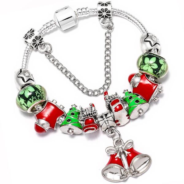 charm bracelets red christmas bell bracelet bangle original santa green tree sock flowers glass beads for women men, Golden;silver
charm bracelets red christmas bell bracelet bangle original santa green tree sock flowers glass beads for women men, Golden;silver