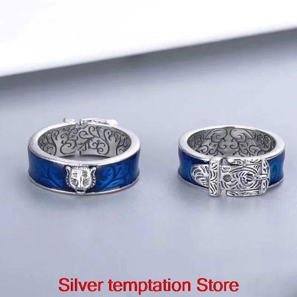 cluster rings ag 925 sterling silver enamel tiger head ring couples men and women luxury charm personality tide hip hop rock party fashion, Golden;silver
cluster rings ag 925 sterling silver enamel tiger head ring couples men and women luxury charm personality tide hip hop rock party fashion, Golden;silver