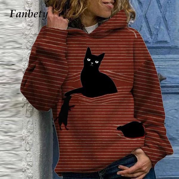 2021 new autumn winter vintage long sleeve hooded sweatshirts women black cat print stripe pullover harajuku female plus size hoodies ng
2021 new autumn winter vintage long sleeve hooded sweatshirts women black cat print stripe pullover harajuku female plus size hoodies ng