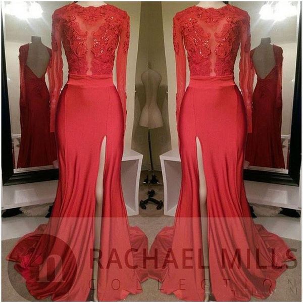 party dresses mermaid formal evening 2021 sheer long sleeves appliques split prom saudi arabic dubai gowns, White;black
party dresses mermaid formal evening 2021 sheer long sleeves appliques split prom saudi arabic dubai gowns, White;black