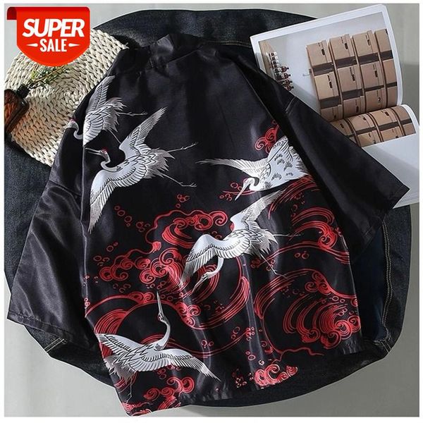 2020 new seven-point sleeve wide loose shirt all matching shirt ins japanese retro lazy wind kimono men's robe student jacket #hg7q, White;black
2020 new seven-point sleeve wide loose shirt all matching shirt ins japanese retro lazy wind kimono men's robe student jacket #hg7q, White;black