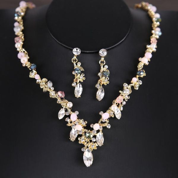 earrings & necklace metal flower water drops rhinestone bridal costume jewelry sets turkish wedding accessories handwork gifts, Silver
earrings & necklace metal flower water drops rhinestone bridal costume jewelry sets turkish wedding accessories handwork gifts, Silver