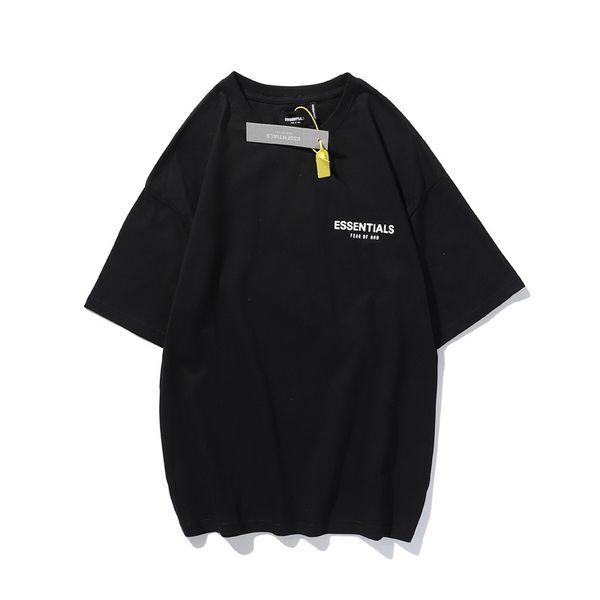 high street fog essentials letter printed short sleeve t-shirt for men and women, White;black
high street fog essentials letter printed short sleeve t-shirt for men and women, White;black
