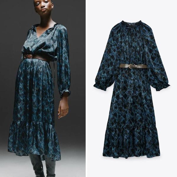 women vintage blet sation a-line dress lantern sleeve bow collar floral printed elegant casual party dress fashion long, Black;gray
women vintage blet sation a-line dress lantern sleeve bow collar floral printed elegant casual party dress fashion long, Black;gray