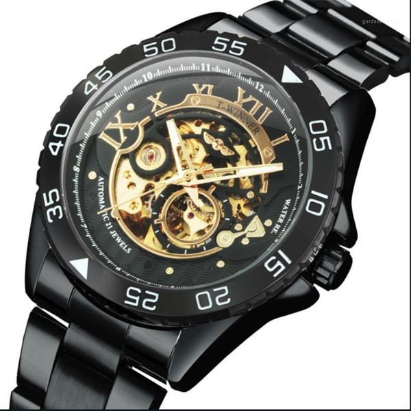self-winding mechanical men watches stainless steel automatic wristwatch folding clasp men's watch wristwatches, Slivery;brown
self-winding mechanical men watches stainless steel automatic wristwatch folding clasp men's watch wristwatches, Slivery;brown