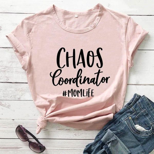 chaos coordinator #momlife letter slogan women's funny casual 100%cotton summer t-shirt mother's day gift cute mom shirt p397, White
chaos coordinator #momlife letter slogan women's funny casual 100%cotton summer t-shirt mother's day gift cute mom shirt p397, White