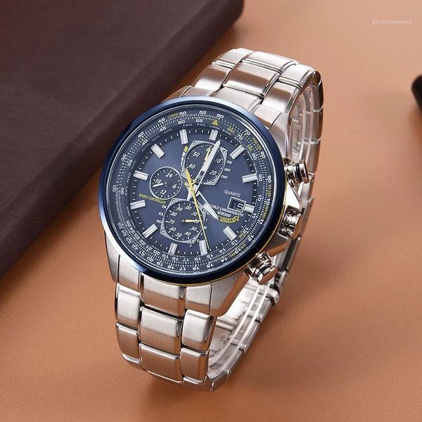 wristwatches watch men stainless steel automatic date display quartz wristwatch fashion business reloj hombre relogio masculino, Slivery;brown
wristwatches watch men stainless steel automatic date display quartz wristwatch fashion business reloj hombre relogio masculino, Slivery;brown
