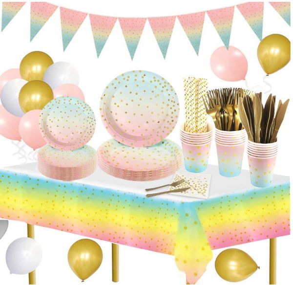 gradient bronzing dot cake plate paper cup tablecloth disposable knife, fork, spoon tableware decoration
gradient bronzing dot cake plate paper cup tablecloth disposable knife, fork, spoon tableware decoration