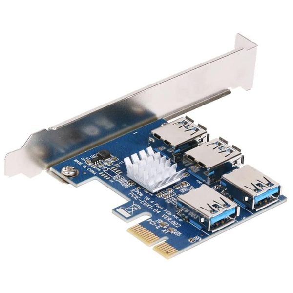 pci-e 1 to 4 pci-e adapter 16x slots riser card 1x to external 4 slot adapter pcie multiplier card for miner
pci-e 1 to 4 pci-e adapter 16x slots riser card 1x to external 4 slot adapter pcie multiplier card for miner