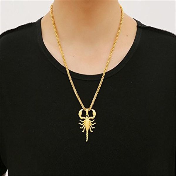 pendant necklaces for women men black gold silver color stainless steel chain goth scorpion necklace on the neck jewelery accesorios gifts
pendant necklaces for women men black gold silver color stainless steel chain goth scorpion necklace on the neck jewelery accesorios gifts