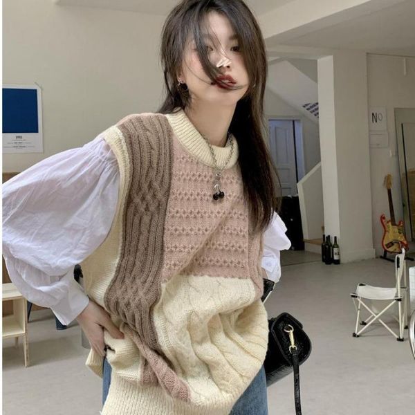 women's sweaters knitted for women casual o neck loose pullovers female fashion long-sleeve autumn winter fake two pieces, White;black
women's sweaters knitted for women casual o neck loose pullovers female fashion long-sleeve autumn winter fake two pieces, White;black