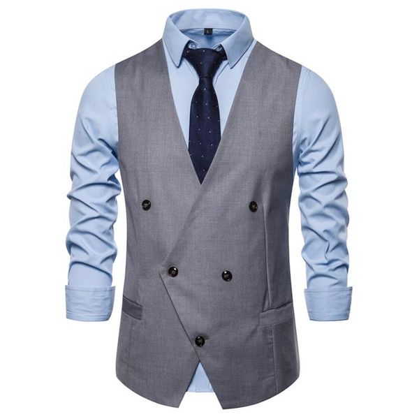 men's vests m-3xl mens vest casual formal waistcoat wedding dress 2021 autumn solid v neck for men, Black;white
men's vests m-3xl mens vest casual formal waistcoat wedding dress 2021 autumn solid v neck for men, Black;white