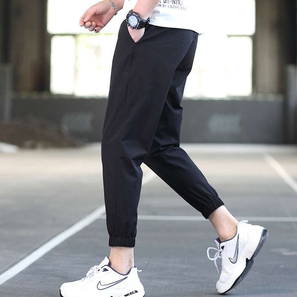 leggings summer thin men's slim fit small foot cropped casual wei autumn ice sports pants, Black
leggings summer thin men's slim fit small foot cropped casual wei autumn ice sports pants, Black
