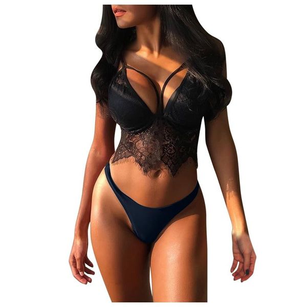 lace bra panty set bandage bikini style lace pattern lingerie sleepwear night bra and panty set backless pajamas, White;black
lace bra panty set bandage bikini style lace pattern lingerie sleepwear night bra and panty set backless pajamas, White;black