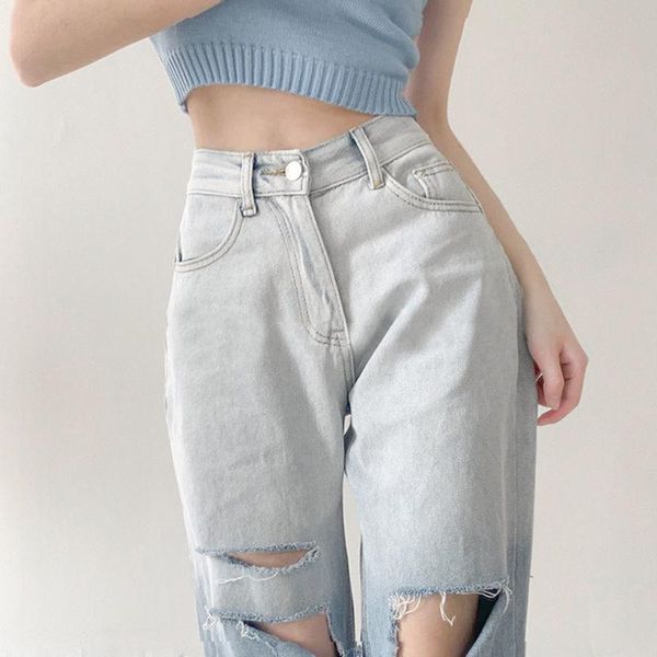 women's jeans street gradient color ripped high waist straight wide leg pants loose trousers denim 2021, Blue
women's jeans street gradient color ripped high waist straight wide leg pants loose trousers denim 2021, Blue