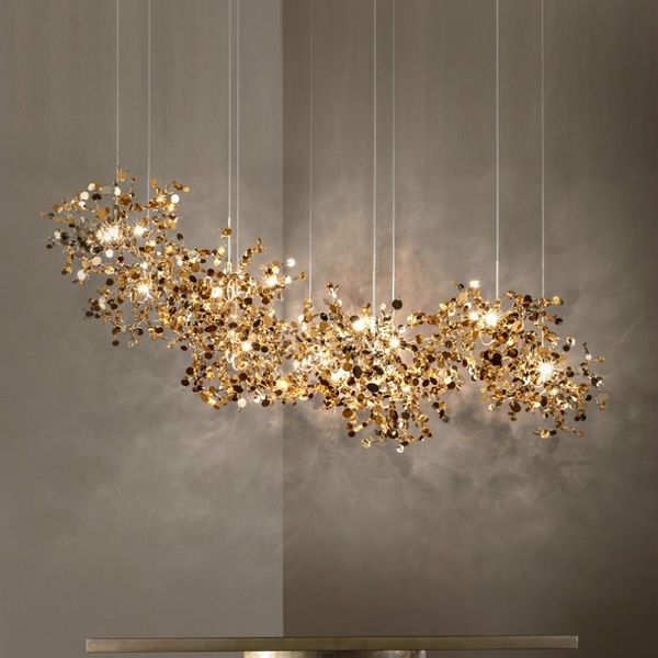 nordic modern personality stainless steel chrome leaf led chandelier living room lamp bar table lamp dining room chandelier
nordic modern personality stainless steel chrome leaf led chandelier living room lamp bar table lamp dining room chandelier