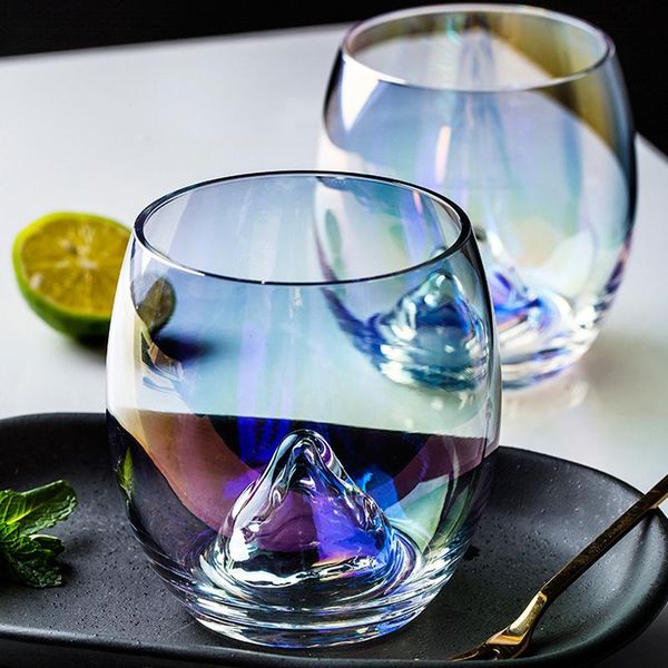 2 pcs colorful glass cup home creative trend mount fuji iceberg glass whiskey brandy wine cup juice water
2 pcs colorful glass cup home creative trend mount fuji iceberg glass whiskey brandy wine cup juice water