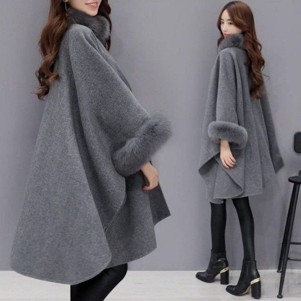 women's wool & blends temperament large size korean coat autumn and winter medium length thickened foreign style rex, Black
women's wool & blends temperament large size korean coat autumn and winter medium length thickened foreign style rex, Black