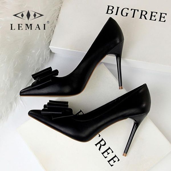 dress shoes solid color women pumps pointed toe candy bowknot high-heeled ladies shallow elegant wedding stiletto, Black
dress shoes solid color women pumps pointed toe candy bowknot high-heeled ladies shallow elegant wedding stiletto, Black