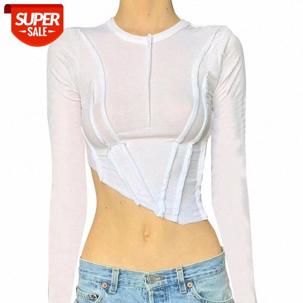 Elegant Asymmetrical 2021 Women's Black White Round Neck Long Sleeve T-shirts Sexy Thin Long Sleeve Pleated Cropped Tops WDC6342 #yq9o
Elegant Asymmetrical 2021 Women's Black White Round Neck Long Sleeve T-shirts Sexy Thin Long Sleeve Pleated Cropped Tops WDC6342 #yq9o
