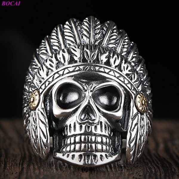 2021 new original design solide personality skull sier ring male domineering opening retro student creative gift for men 57h5, Silver
2021 new original design solide personality skull sier ring male domineering opening retro student creative gift for men 57h5, Silver