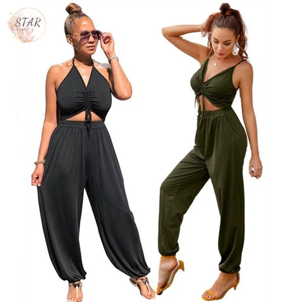 tank jumpsuit women 2021 solid bandage romper casual streetwear new wide leg one piece outfit summer wholesale dropshipping qcy1, Black;white
tank jumpsuit women 2021 solid bandage romper casual streetwear new wide leg one piece outfit summer wholesale dropshipping qcy1, Black;white