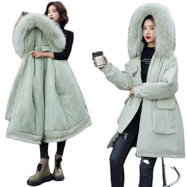 women's jackets women thicken parkas fur liner hooded winter coat padded jacket long jaqueta feminina plus size x133, Black;brown
women's jackets women thicken parkas fur liner hooded winter coat padded jacket long jaqueta feminina plus size x133, Black;brown