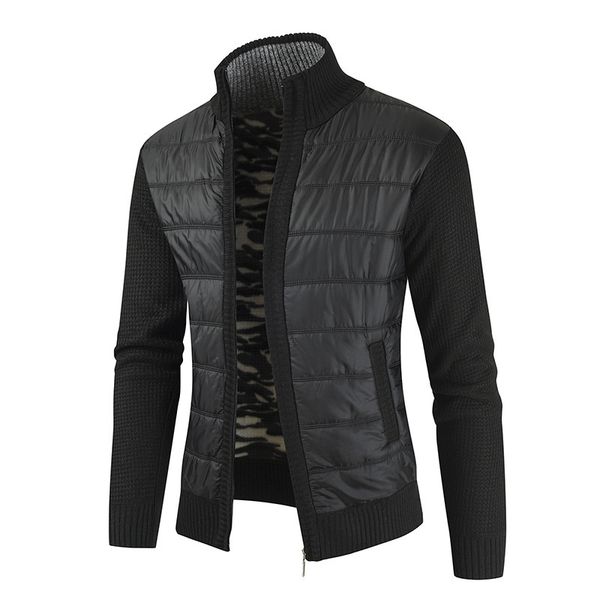 men's cardigan color block sweater cardigans stand collar winter blue wine black long-sleeved, White;black
men's cardigan color block sweater cardigans stand collar winter blue wine black long-sleeved, White;black