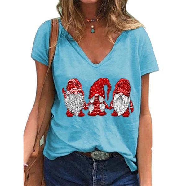 deep v neck christmas old man print t-shirt short sleeve tees autumn summer vestido loose holiday women clothing plus size, White
deep v neck christmas old man print t-shirt short sleeve tees autumn summer vestido loose holiday women clothing plus size, White