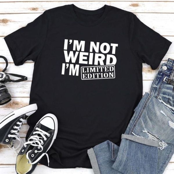 i' not weird letter printed women summer t shirt black white streetwear trumbl tee shirts female t-shirts plus size
i' not weird letter printed women summer t shirt black white streetwear trumbl tee shirts female t-shirts plus size