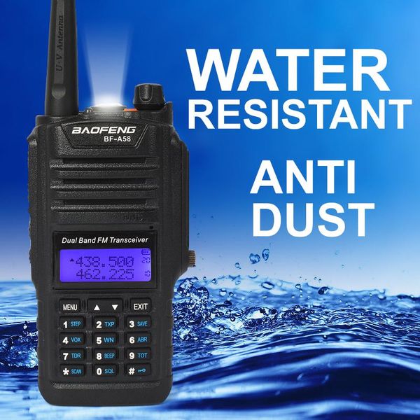 walkie talkie baofeng bf-a58 ip67 waterproof telsiz 10km two way radio comunicador uv-9r plus dual band amateur
walkie talkie baofeng bf-a58 ip67 waterproof telsiz 10km two way radio comunicador uv-9r plus dual band amateur