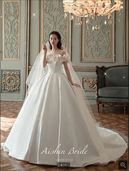 2021 vintage white satin ball gown wedding dress off the shoulder princess short sleeve muslim wedding gowns modest women bride dresses
2021 vintage white satin ball gown wedding dress off the shoulder princess short sleeve muslim wedding gowns modest women bride dresses