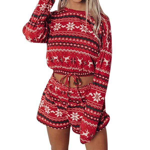 2021 new winter christmas 2 piece set women loose jumper pullovers long sleeve female casual deer print sweaters woman shorts pants we3, White
2021 new winter christmas 2 piece set women loose jumper pullovers long sleeve female casual deer print sweaters woman shorts pants we3, White