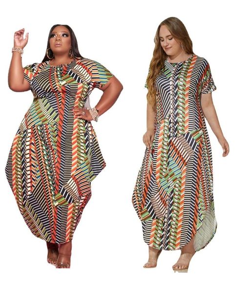 casual dresses xl-5xl plus size women clothing dress summer fashion irregular printing short sleeve wholesale drop, Black;gray
casual dresses xl-5xl plus size women clothing dress summer fashion irregular printing short sleeve wholesale drop, Black;gray