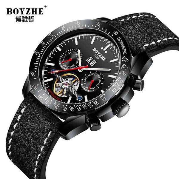 boyzhe mens automatic mechanical watches brand luxury tourbillon watch men sports calendar fashion military horloges mannen, Slivery;brown
boyzhe mens automatic mechanical watches brand luxury tourbillon watch men sports calendar fashion military horloges mannen, Slivery;brown