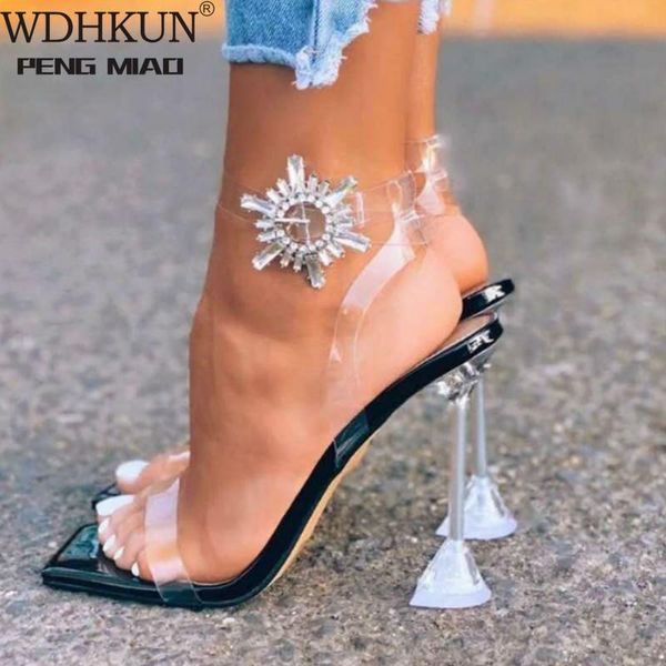 sandals 11.5 cm square toe summer women fashion transparent spike heels thin high heel buckle strap party dress ladies shoes, Black
sandals 11.5 cm square toe summer women fashion transparent spike heels thin high heel buckle strap party dress ladies shoes, Black