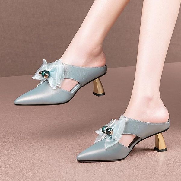 sandals fashion genuine cow leather summer woman dress party casual shoes high heels pointed toe sweet butterfly-knot, Black
sandals fashion genuine cow leather summer woman dress party casual shoes high heels pointed toe sweet butterfly-knot, Black