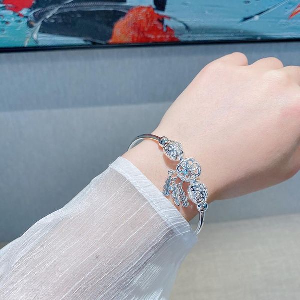 bangle 2021 fashion adjustable silver dreamcatcher tassel feather round bead charm bracelet &bangle for women elegant jewelry, Black
bangle 2021 fashion adjustable silver dreamcatcher tassel feather round bead charm bracelet &bangle for women elegant jewelry, Black