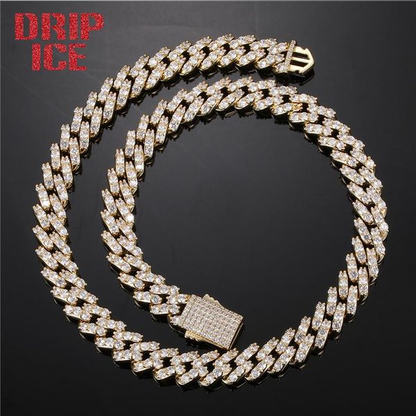 chains drip cuban chain 12mm iced out cubic zirconia brass spring clasp buckle hip hop necklace men white gold plated jewelry, Silver
chains drip cuban chain 12mm iced out cubic zirconia brass spring clasp buckle hip hop necklace men white gold plated jewelry, Silver