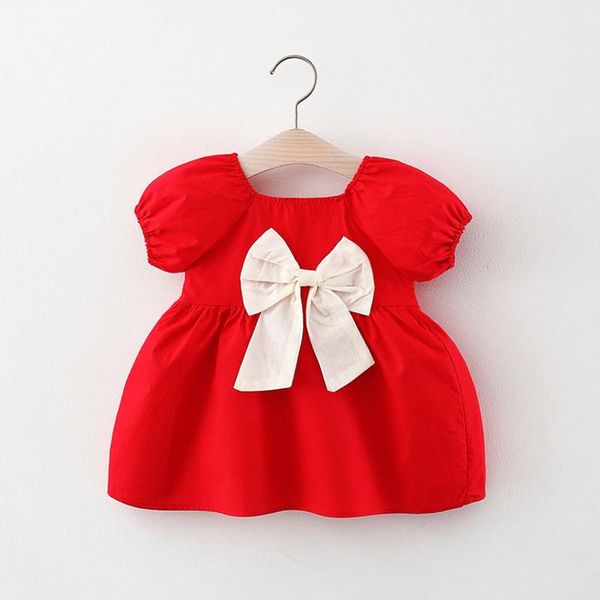 girl's dresses toddler baby girl summer dress red bow princess party birthday for women short sleeve cute cotton kids clothing, Red;yellow
girl's dresses toddler baby girl summer dress red bow princess party birthday for women short sleeve cute cotton kids clothing, Red;yellow