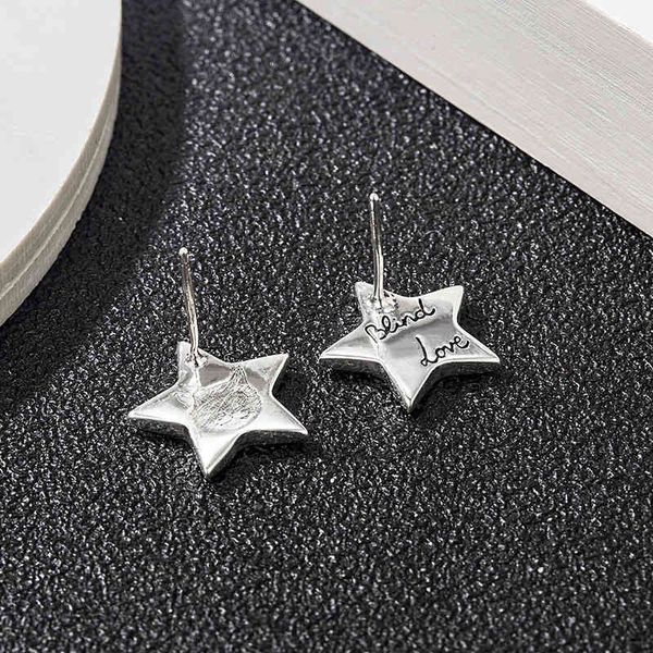 design gu fearless kitten five pointed star s925 sterling silver fashion trend male and female couple earrings, Golden
design gu fearless kitten five pointed star s925 sterling silver fashion trend male and female couple earrings, Golden