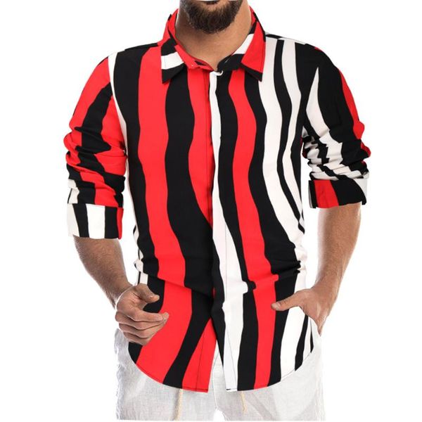 2021 fashion stripe shirt men long sleeve blouse male shirts breathable casual hip hop strretwear stripe men blouse streetwear, White;black
2021 fashion stripe shirt men long sleeve blouse male shirts breathable casual hip hop strretwear stripe men blouse streetwear, White;black