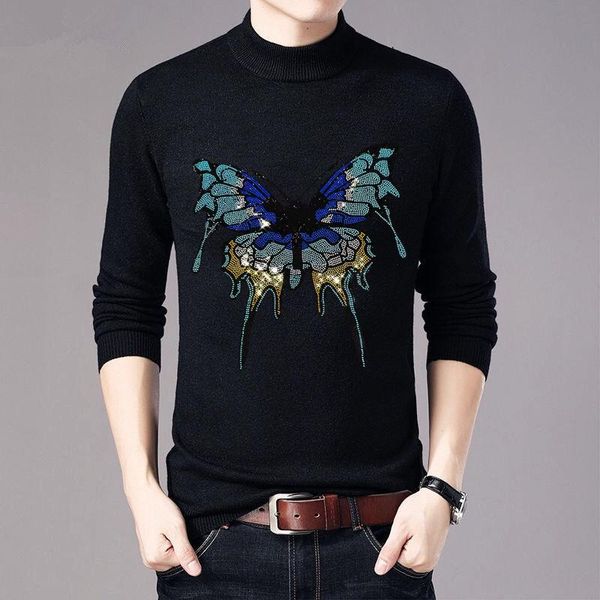 men's sweaters winter turtleneck sweater harajuku heavy craftsmanship rhinestone design wool party street knitwar pullover slim all-mat, White;black
men's sweaters winter turtleneck sweater harajuku heavy craftsmanship rhinestone design wool party street knitwar pullover slim all-mat, White;black