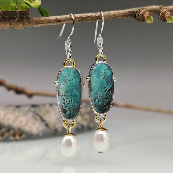 dangle & chandelier fashion creative ocean green opal earrings vintage boho elegant pearl drop for women wedding party jewelry accessories, Silver
dangle & chandelier fashion creative ocean green opal earrings vintage boho elegant pearl drop for women wedding party jewelry accessories, Silver