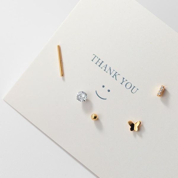 5 pcs/set 2021 new fashion sweet 925 sterling silver zircon crystal geometric stud earrings for women single diamond earrings, Golden;silver
5 pcs/set 2021 new fashion sweet 925 sterling silver zircon crystal geometric stud earrings for women single diamond earrings, Golden;silver