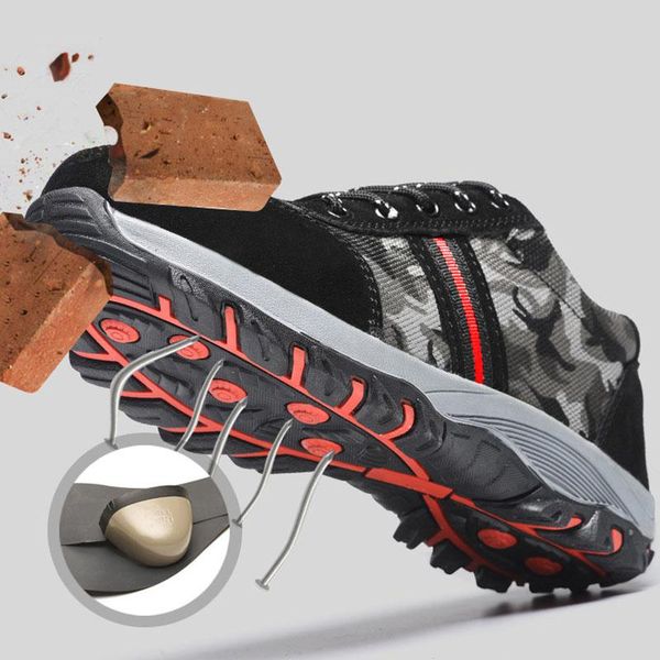boots men's safety shoes anti-smashing puncture-proof man outdoor work protective odor-resistant breathable durable camouflage, Black
boots men's safety shoes anti-smashing puncture-proof man outdoor work protective odor-resistant breathable durable camouflage, Black