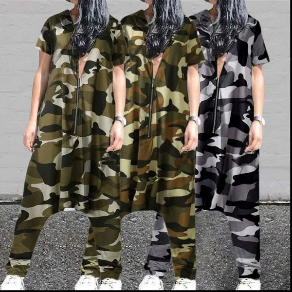 rompers women camouflage vintage jumpsuit 2021 summer short sleeve hoody zipper casual drop crotch harem pants pantalon 7, Black;white
rompers women camouflage vintage jumpsuit 2021 summer short sleeve hoody zipper casual drop crotch harem pants pantalon 7, Black;white