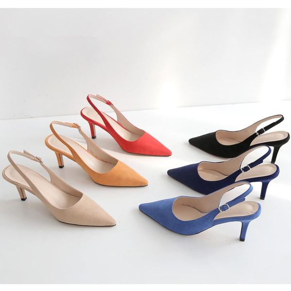 sandals style middle-heeled female summer korean version of fashion nude high-heeled pointed leather hollow fine heel baotou, Black
sandals style middle-heeled female summer korean version of fashion nude high-heeled pointed leather hollow fine heel baotou, Black