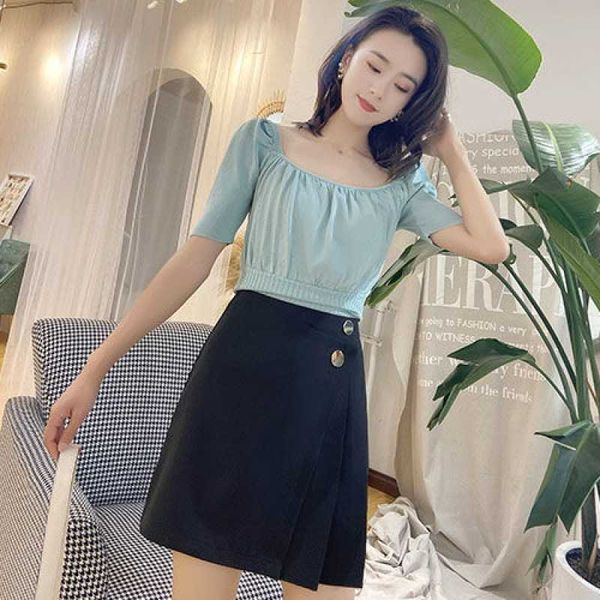 korean 2021 loose and thin irregular a-line skirt high waist women's summer fashion anti light, Black
korean 2021 loose and thin irregular a-line skirt high waist women's summer fashion anti light, Black