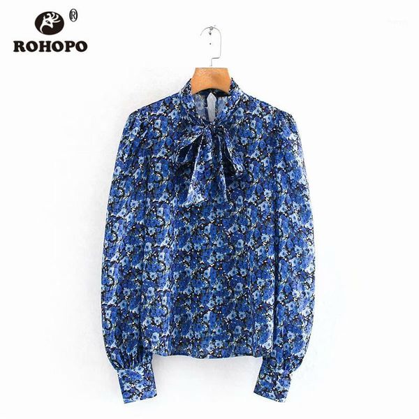 rohopo puff long sleeve floral blue blouse bow collar back button closure ladies autumn spring shirt blusa #95991, White
rohopo puff long sleeve floral blue blouse bow collar back button closure ladies autumn spring shirt blusa #95991, White